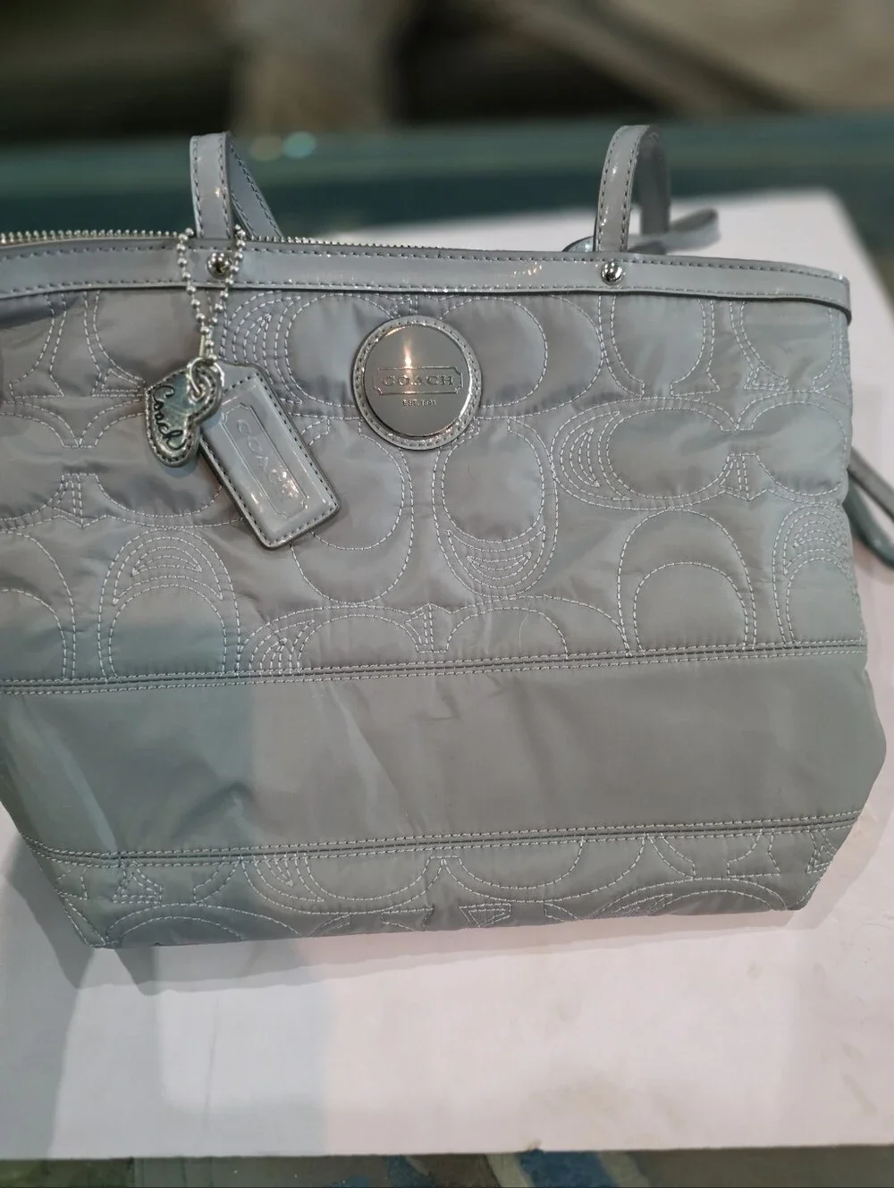 Coach tote signature